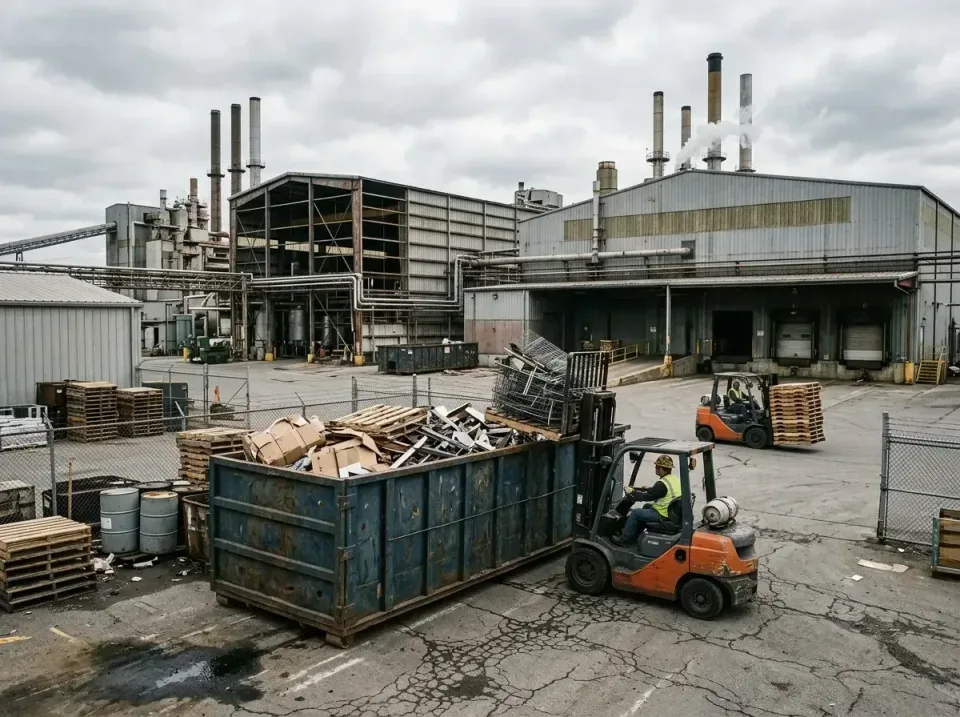 industrial-factory-scrap-conta-003 — frequently asked questions, Cheap Roll-off Dumpster Rentals in New Concord, OH